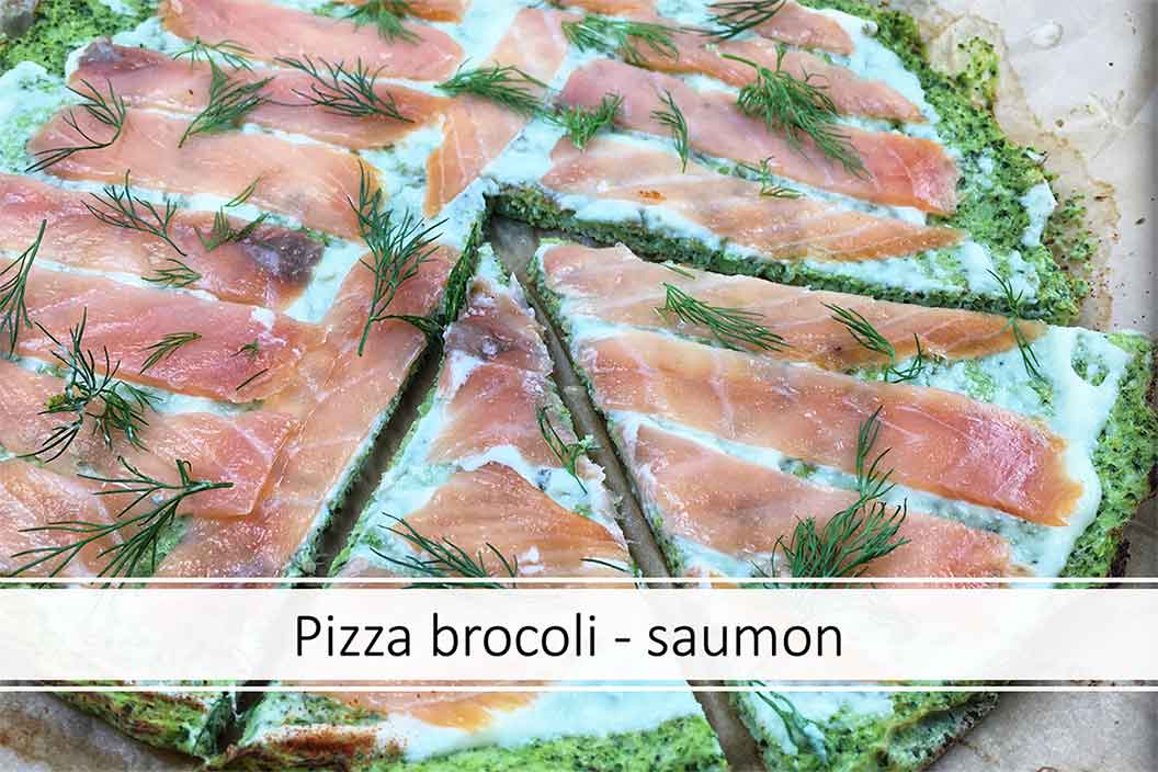 Pizza Brocoli et Saumon