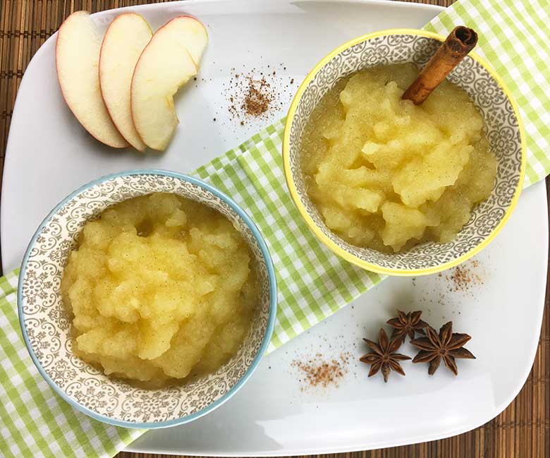 Peut On Faire De La Compote Avec Des Pommes Vertes Recette de compote de pommes sans sucre - Madame Paléo