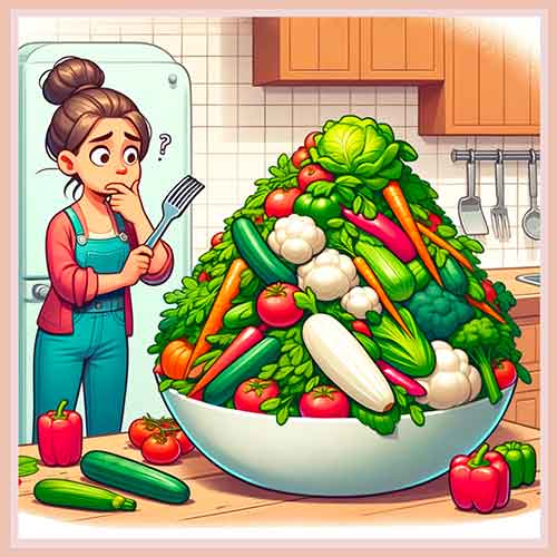 régime et légumes