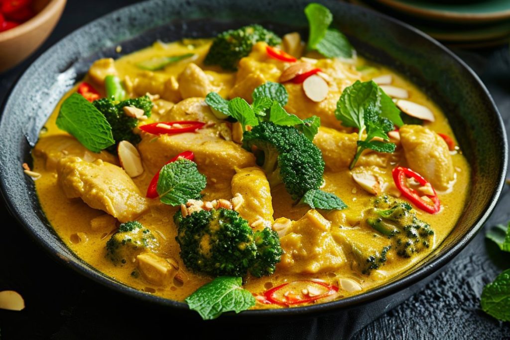 Curry rapide de dinde aux brocolis