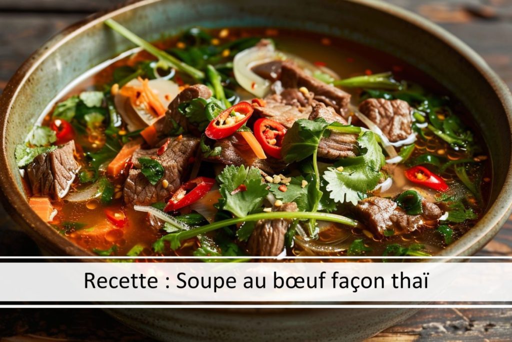 Recette : Soupe au bœuf façon thaï