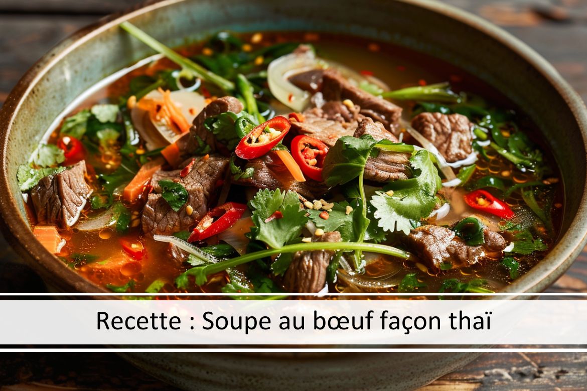 Soupe au bœuf façon thaï